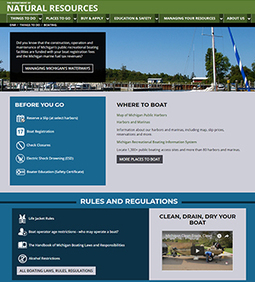 New DNR Website Screenshot