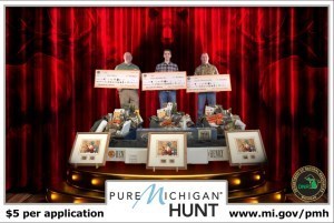 2018 Pure Michigan Hunt winners with prizes