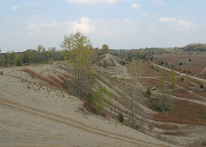 former mining site at Island Lake Recreation Area