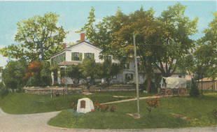 Walker Tavern pictured as a tourist attraction in the 1950s