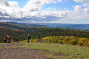 Brockway Mountain near Copper Harbor is a favorite spot for birdwatchers to see spring hawk migration.