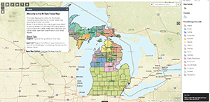 MI State Forests Map