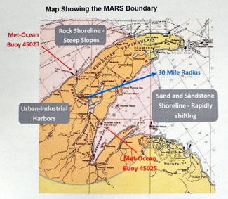 A map shows the MARS boundary.