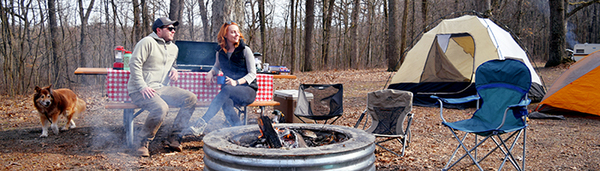 Campers at Waterloo State Park