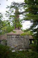 The front facade of the Father Marquette National Memorial