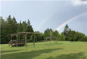 An open field hosts several powwows each year. 