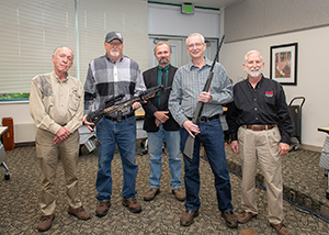 Hunters who won rifle, crossbow with DNR, SCI representatives