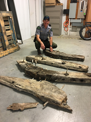 Kehoe, shipwreck timber