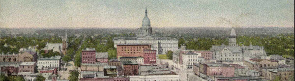 Lansing Postcard with Capitol Building, circa 1910