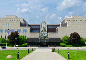Exterior of the Michigan History Center building