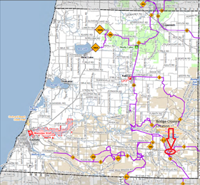 Flooding causes closure on Snowmobile Trail No. 6 in Manistee County