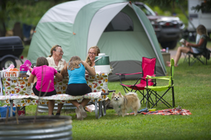 Campers at the Porkies