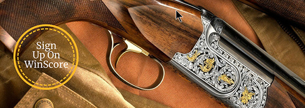 close-up of shotgun with words Sign Up On WinScore