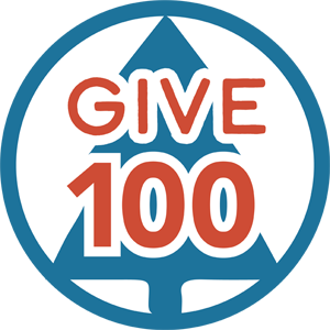 Give 100 logo