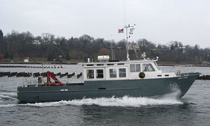 R/V Lake Char on the water