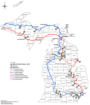 DNR announces recipients of $1.4 million in Iron Belle Trail funding