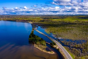 High water on Harsens Island. (Photo courtesy of Mark Riutta of Defined Visuals)