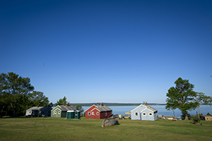 cabins at Lime Island Recreation Area