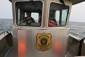 Great Lakes Enforcement Unit conservation officers on patrol.