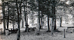 historic photo of Baraga State Park campground