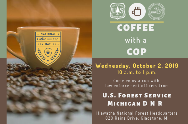 Coffee with a cop Wed Oct 2, 10 am - 1 pm 820 Rains drive, Gladstone