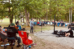 campfire storytelling event at Interlochen