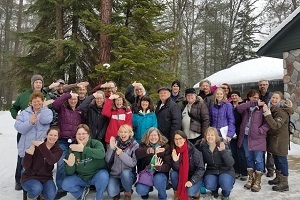 Group photo of the Michigan, my Michigan participants from the 2019 Wildlife Weekend at the Ralph A. MacMullan Center