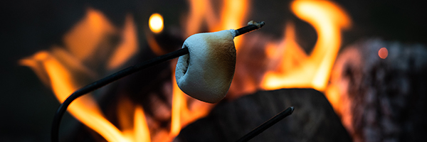 campfire at Hoeft State Park