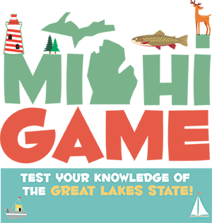 MichiGame - test your knowledge of the Great Lakes State logo