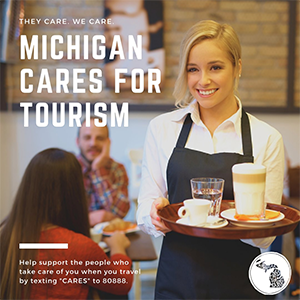 Waitress serving coffee