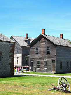 The townsite at Fayette Historic State Park is shown.