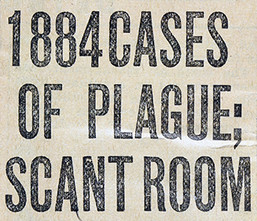 An old newspaper headline is shown from the days of Michigan's tuberculosis fight.