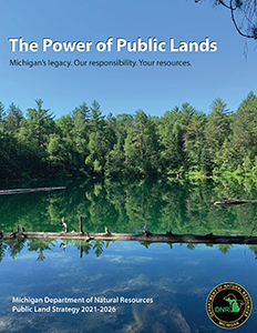 Cover image of draft 2021 DNR public land strategy