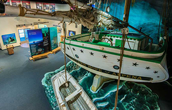 Great Lakes Maritime Heritage Center exhibits include life sized ships