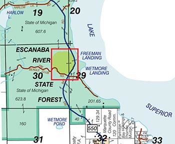 A map shows the area along County Road 550 that will be closed temporarily for construction work.