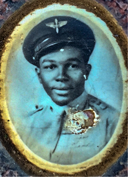 A portrait photo of Lt. Moody from the headstone at his gravesite.