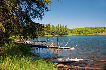 A sunny day on the Silver Lake Basin in Marquette County is shown.
