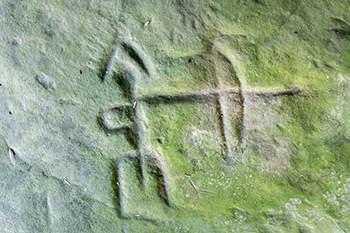 petroglyph carving