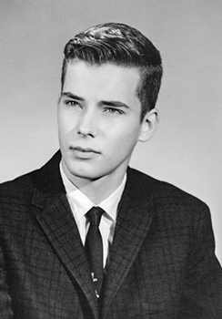 A graduation photo of Michael Larson is shown taken in 1966, two years before his disappearance.