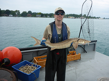 Sara Thomas, manager of the Lake Erie Management Unit for the DNR Fisheries Division.