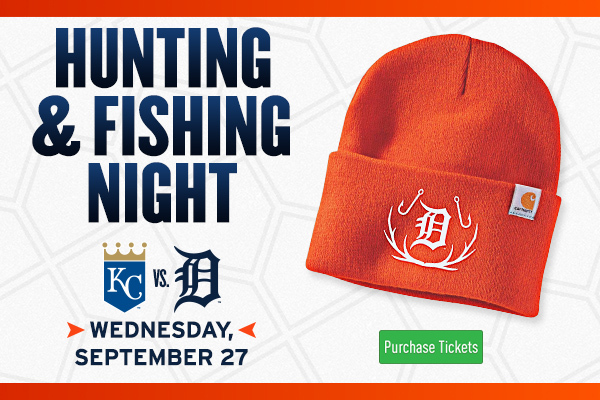 Detroit Tigers Hunting & Fishing Night graphic