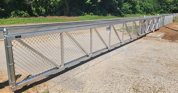 automated entry gate at Echo Point shooting range