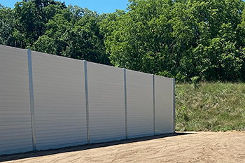 sound abatement wall at Echo Point shooting range