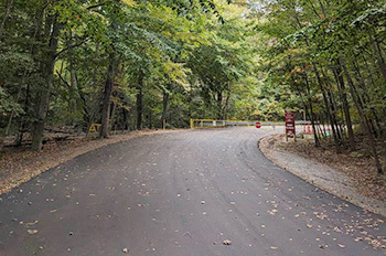 new road and campground entrance