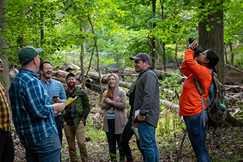 CISMA members visit beech leaf disease impact site