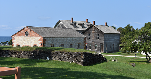Historic buildings at Fayette Historic Townsite.