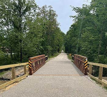 Kal-Haven Trail upgrades May 2024