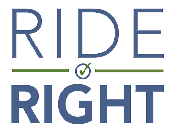 Ride Right logo with check mark