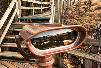 A color-blind viewer is shown from Ludington State Park.