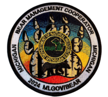 2024 Michigan bear management cooperator patch